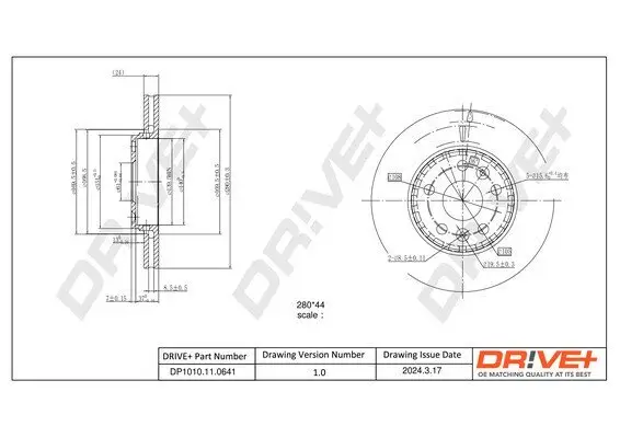 Bremsscheibe Dr!ve+ DP1010.11.0641