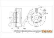 Bremsscheibe Vorderachse Dr!ve+ DP1010.11.0818