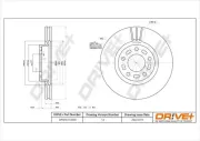 Bremsscheibe Vorderachse Dr!ve+ DP1010.11.0859