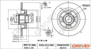Bremsscheibe Hinterachse Dr!ve+ DP1010.11.1672