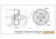 Bremstrommel Hinterachse Dr!ve+ DP1010.11.1698