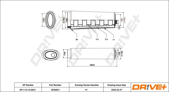 Luftfilter Dr!ve+ DP1110.10.0021 Bild Luftfilter Dr!ve+ DP1110.10.0021