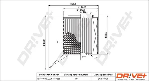 Luftfilter Dr!ve+ DP1110.10.0026