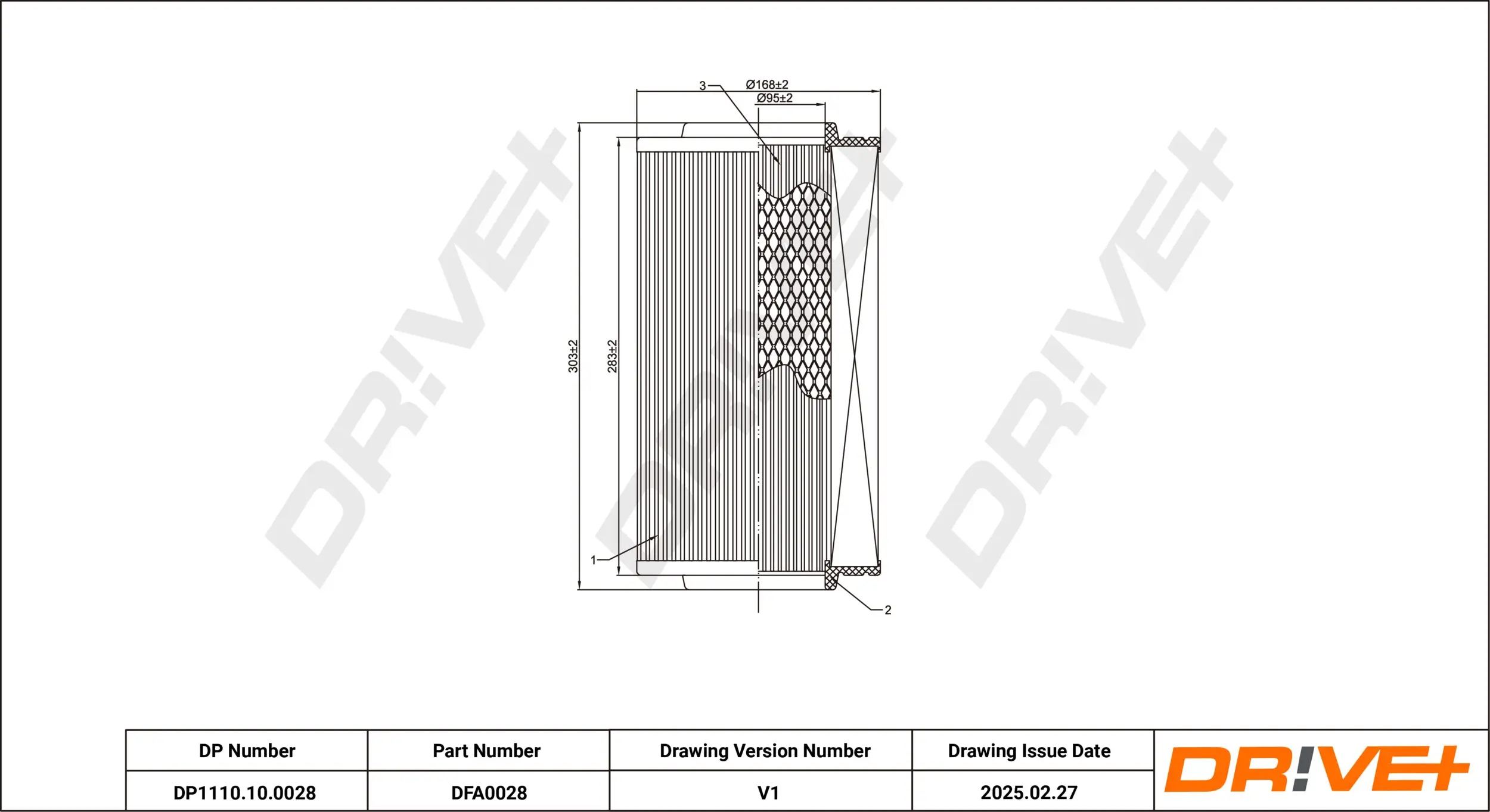 Luftfilter Dr!ve+ DP1110.10.0028