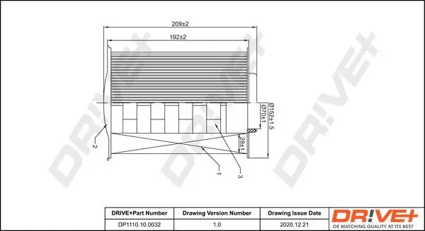 Luftfilter Dr!ve+ DP1110.10.0032