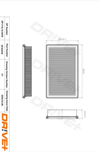 Luftfilter Dr!ve+ DP1110.10.0039 Bild Luftfilter Dr!ve+ DP1110.10.0039