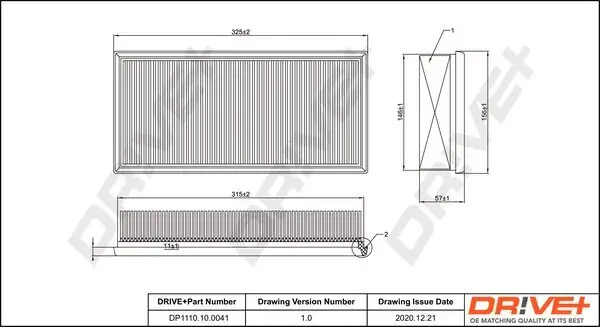 Luftfilter Dr!ve+ DP1110.10.0041