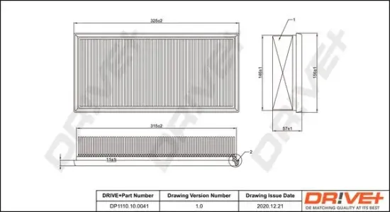 Luftfilter Dr!ve+ DP1110.10.0041 Bild Luftfilter Dr!ve+ DP1110.10.0041