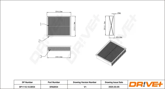 Luftfilter Dr!ve+ DP1110.10.0054 Bild Luftfilter Dr!ve+ DP1110.10.0054