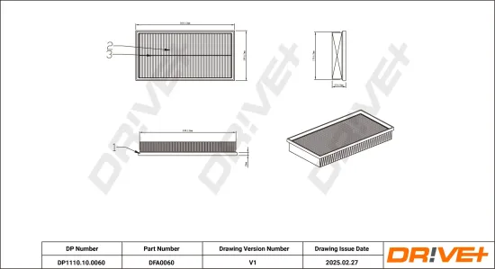 Luftfilter Dr!ve+ DP1110.10.0060 Bild Luftfilter Dr!ve+ DP1110.10.0060