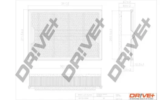 Luftfilter Dr!ve+ DP1110.10.0061 Bild Luftfilter Dr!ve+ DP1110.10.0061