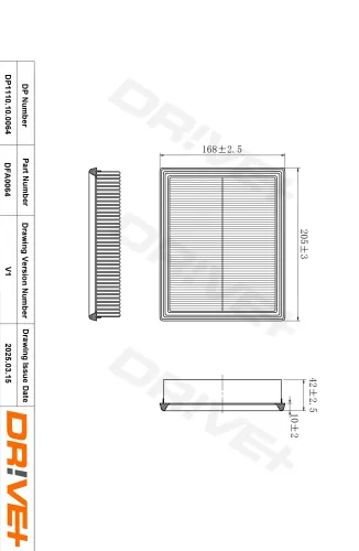 Luftfilter Dr!ve+ DP1110.10.0064 Bild Luftfilter Dr!ve+ DP1110.10.0064