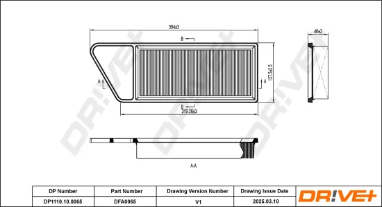 Luftfilter Dr!ve+ DP1110.10.0065 Bild Luftfilter Dr!ve+ DP1110.10.0065