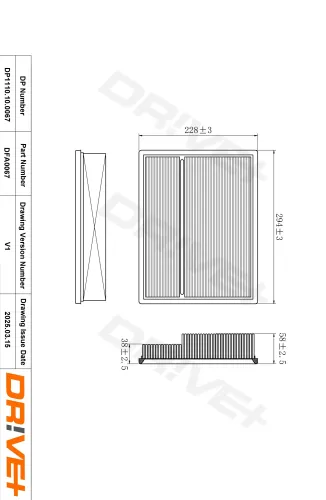 Luftfilter Dr!ve+ DP1110.10.0067 Bild Luftfilter Dr!ve+ DP1110.10.0067