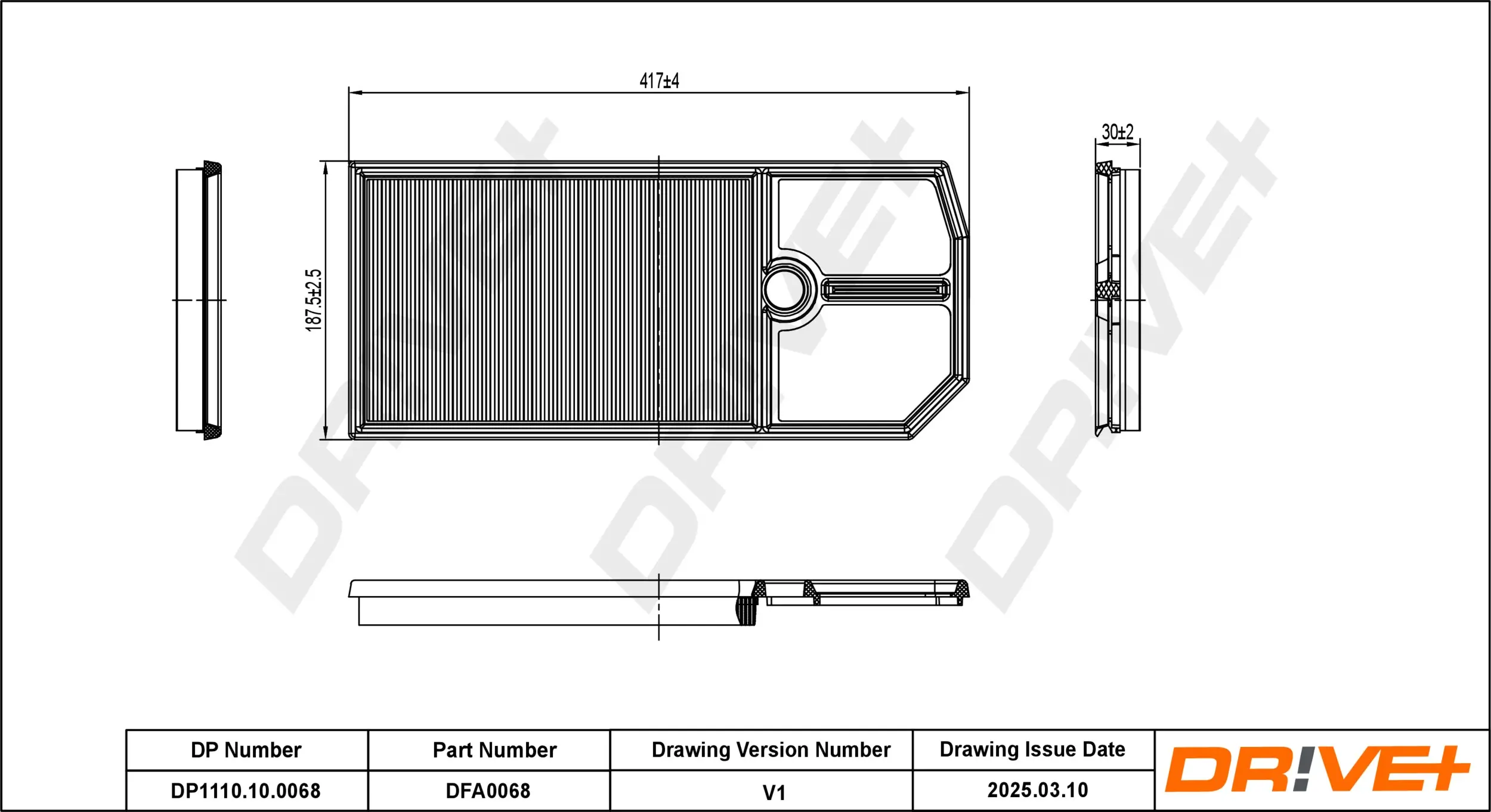 Luftfilter Dr!ve+ DP1110.10.0068