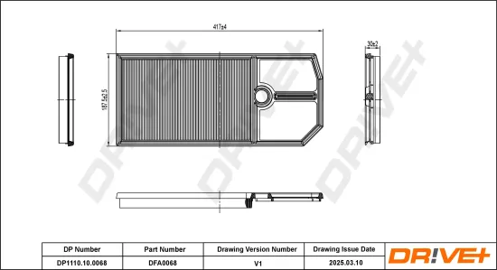 Luftfilter Dr!ve+ DP1110.10.0068 Bild Luftfilter Dr!ve+ DP1110.10.0068