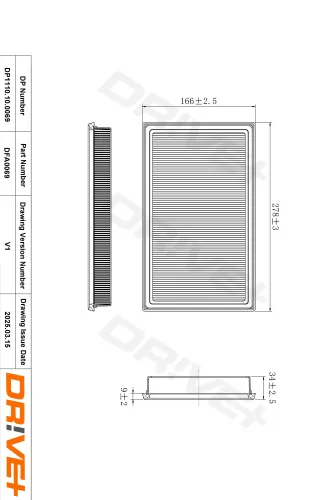 Luftfilter Dr!ve+ DP1110.10.0069 Bild Luftfilter Dr!ve+ DP1110.10.0069