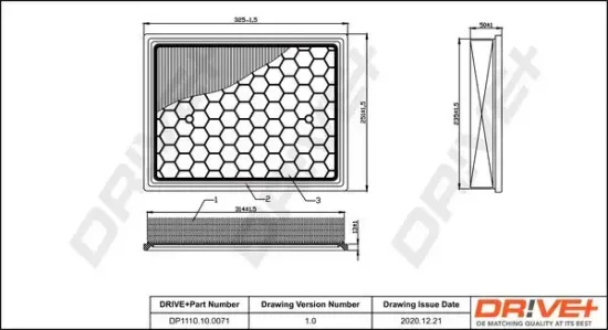 Luftfilter Dr!ve+ DP1110.10.0071 Bild Luftfilter Dr!ve+ DP1110.10.0071