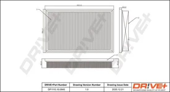 Luftfilter Dr!ve+ DP1110.10.0072 Bild Luftfilter Dr!ve+ DP1110.10.0072