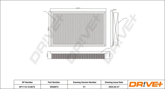Luftfilter Dr!ve+ DP1110.10.0072 Bild Luftfilter Dr!ve+ DP1110.10.0072
