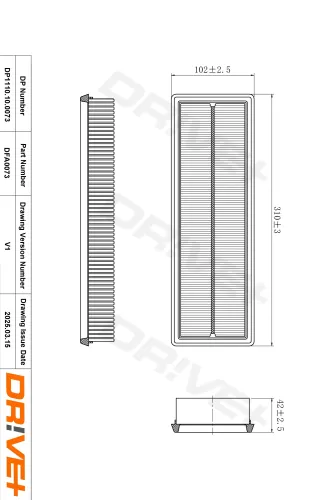 Luftfilter Dr!ve+ DP1110.10.0073 Bild Luftfilter Dr!ve+ DP1110.10.0073