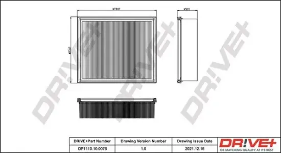 Luftfilter Dr!ve+ DP1110.10.0076 Bild Luftfilter Dr!ve+ DP1110.10.0076