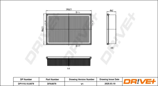 Luftfilter Dr!ve+ DP1110.10.0079 Bild Luftfilter Dr!ve+ DP1110.10.0079