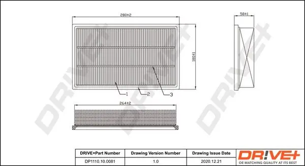 Luftfilter Dr!ve+ DP1110.10.0081