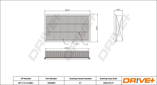 Luftfilter Dr!ve+ DP1110.10.0081 Bild Luftfilter Dr!ve+ DP1110.10.0081