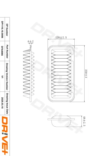 Luftfilter Dr!ve+ DP1110.10.0086 Bild Luftfilter Dr!ve+ DP1110.10.0086