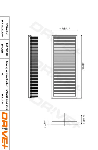 Luftfilter Dr!ve+ DP1110.10.0089 Bild Luftfilter Dr!ve+ DP1110.10.0089
