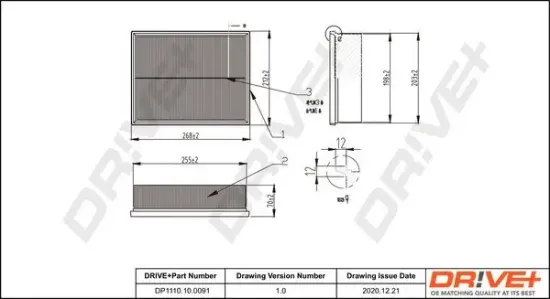 Luftfilter Dr!ve+ DP1110.10.0091 Bild Luftfilter Dr!ve+ DP1110.10.0091