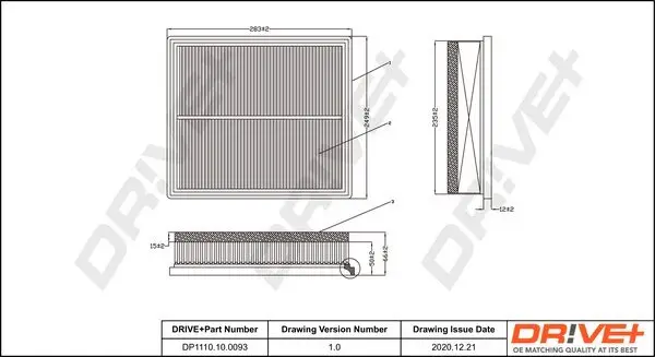 Luftfilter Dr!ve+ DP1110.10.0093