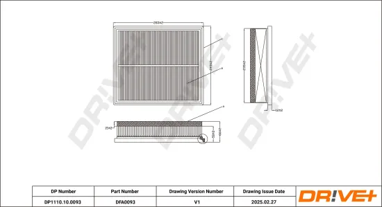 Luftfilter Dr!ve+ DP1110.10.0093 Bild Luftfilter Dr!ve+ DP1110.10.0093
