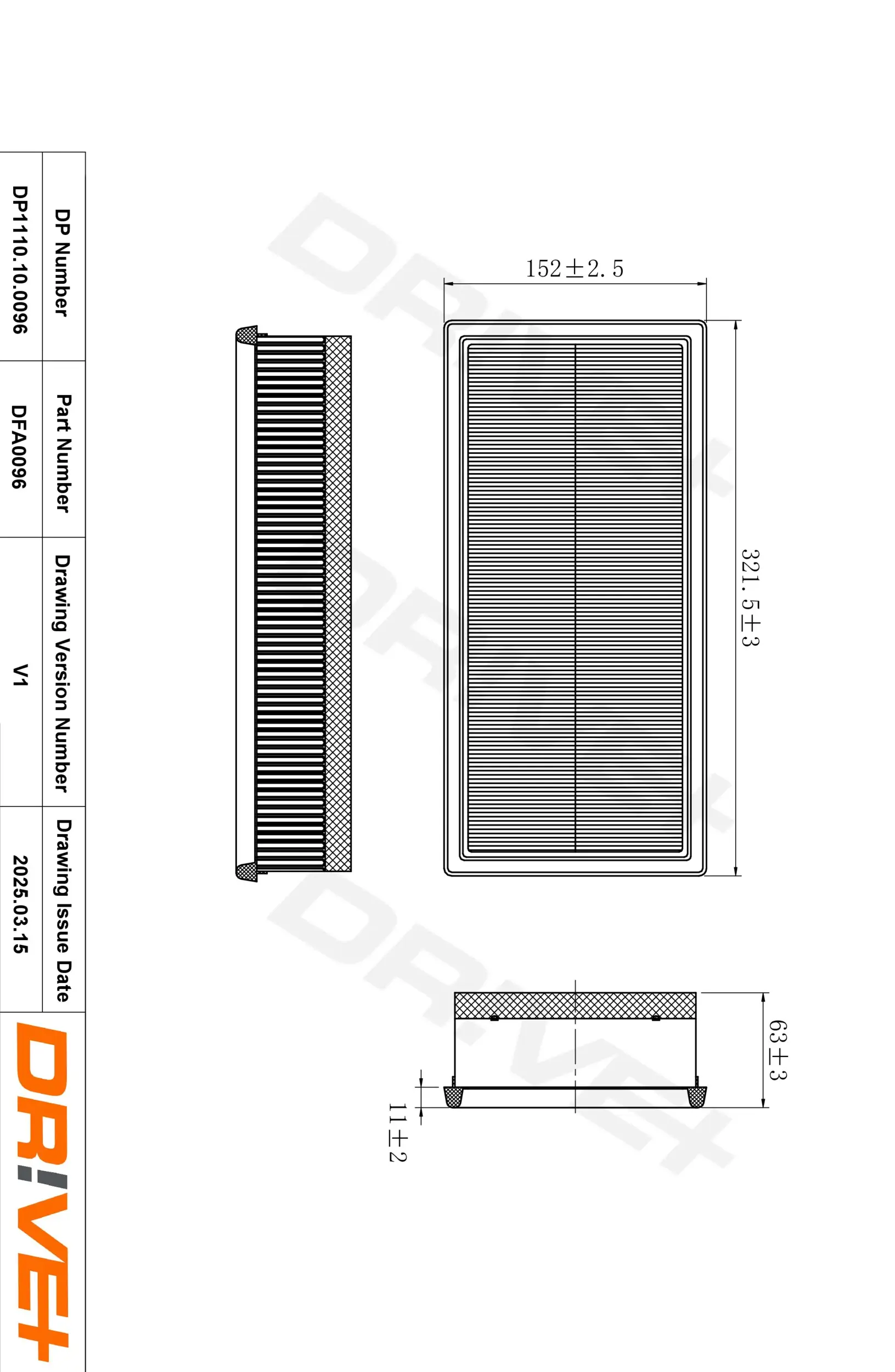 Luftfilter Dr!ve+ DP1110.10.0096