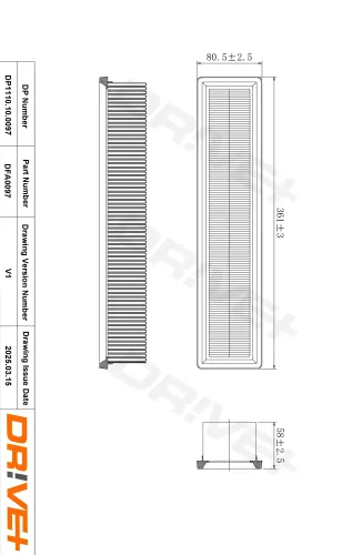 Luftfilter Dr!ve+ DP1110.10.0097 Bild Luftfilter Dr!ve+ DP1110.10.0097