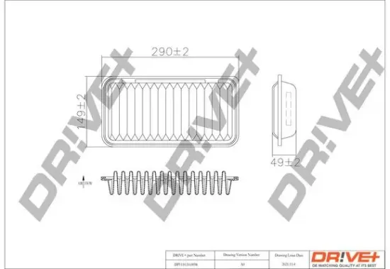 Luftfilter Dr!ve+ DP1110.10.0098 Bild Luftfilter Dr!ve+ DP1110.10.0098