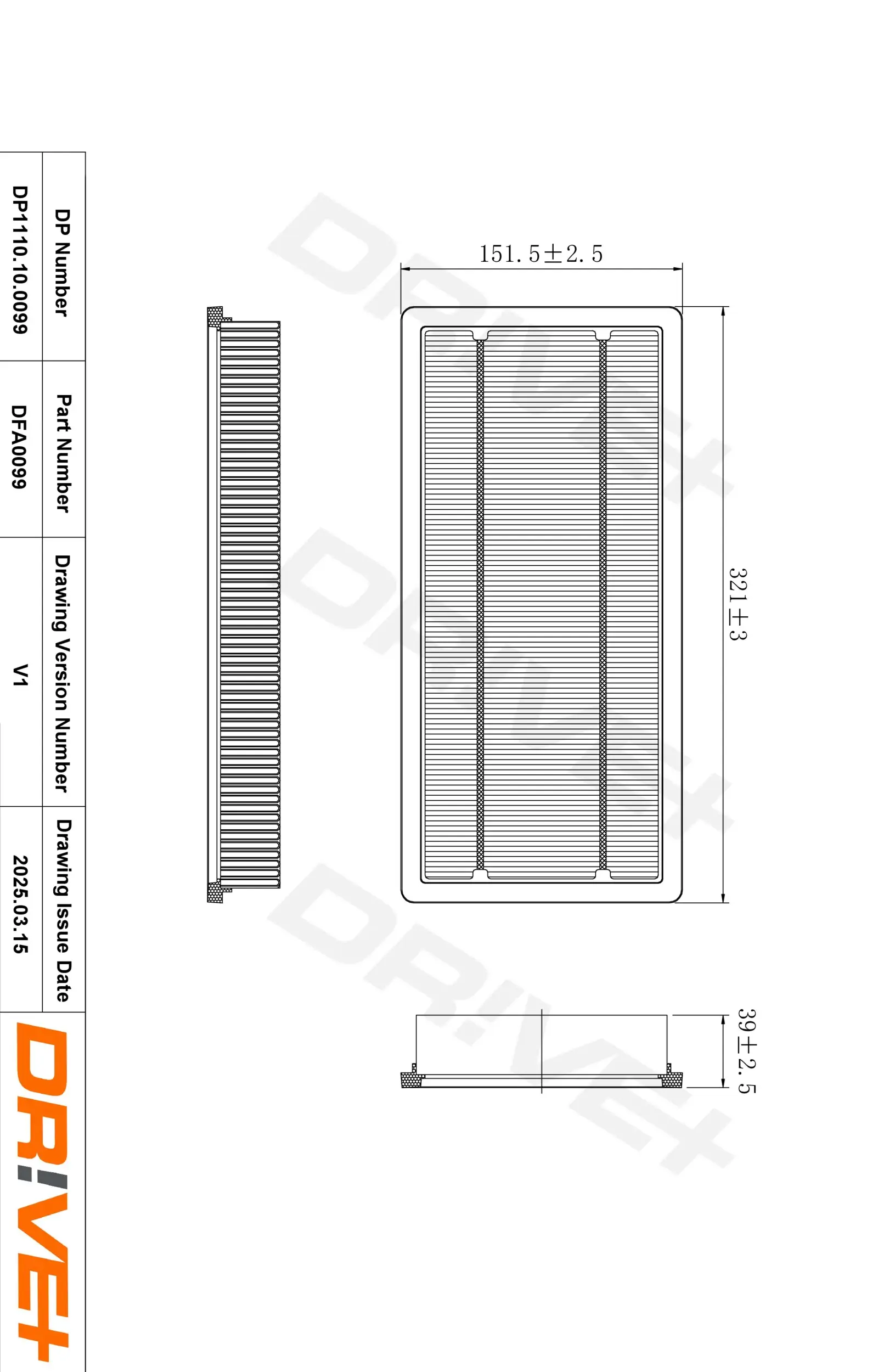 Luftfilter Dr!ve+ DP1110.10.0099