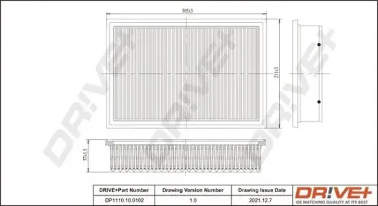 Luftfilter Dr!ve+ DP1110.10.0102 Bild Luftfilter Dr!ve+ DP1110.10.0102