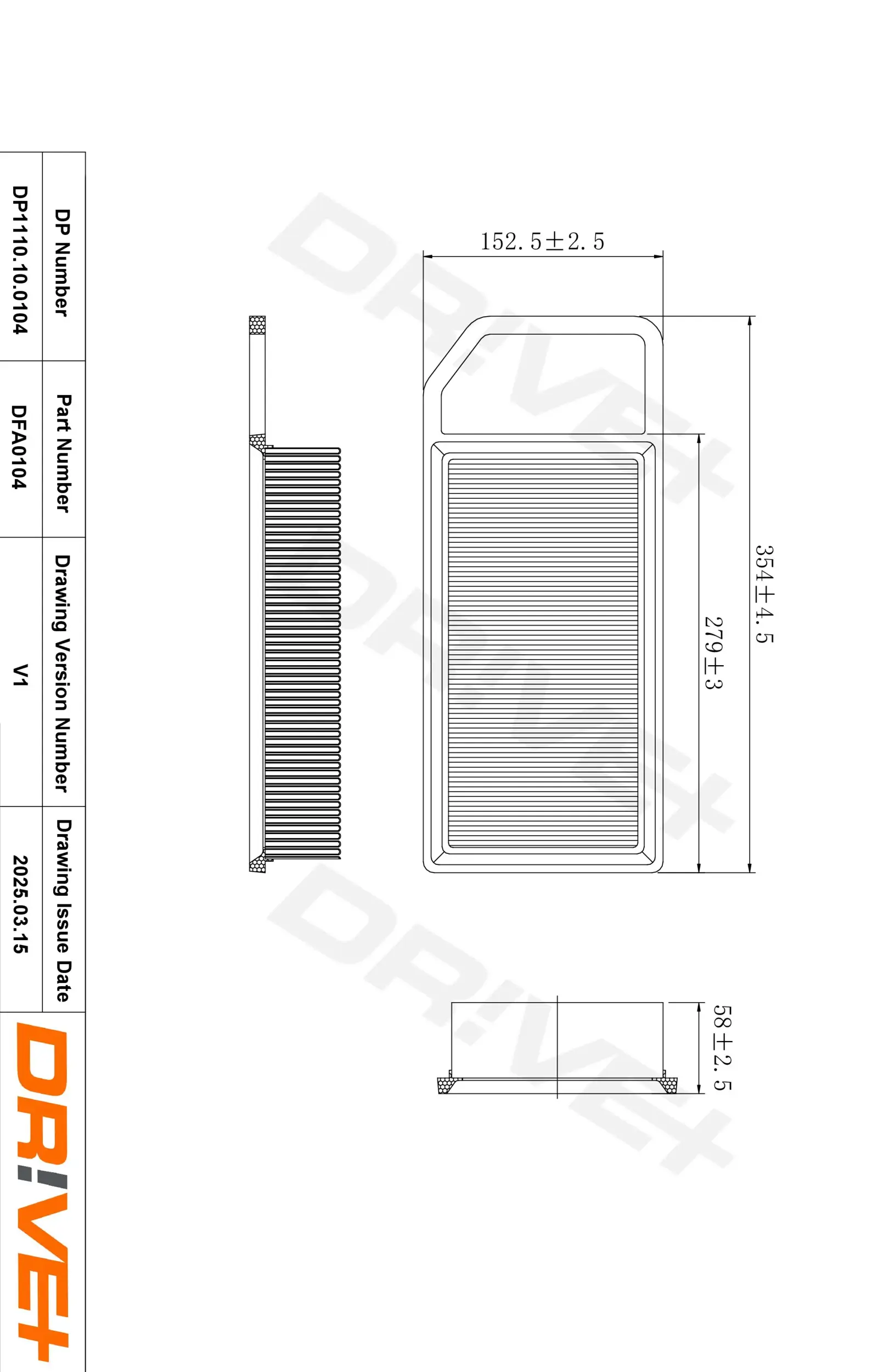 Luftfilter Dr!ve+ DP1110.10.0104
