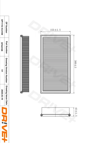 Luftfilter Dr!ve+ DP1110.10.0109 Bild Luftfilter Dr!ve+ DP1110.10.0109