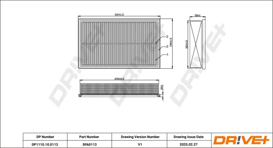 Luftfilter Dr!ve+ DP1110.10.0113 Bild Luftfilter Dr!ve+ DP1110.10.0113