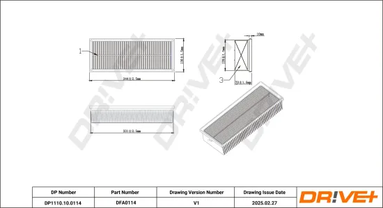 Luftfilter Dr!ve+ DP1110.10.0114 Bild Luftfilter Dr!ve+ DP1110.10.0114