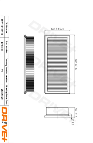 Luftfilter Dr!ve+ DP1110.10.0118 Bild Luftfilter Dr!ve+ DP1110.10.0118