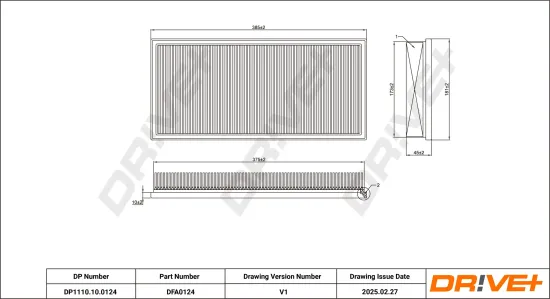 Luftfilter Dr!ve+ DP1110.10.0124 Bild Luftfilter Dr!ve+ DP1110.10.0124