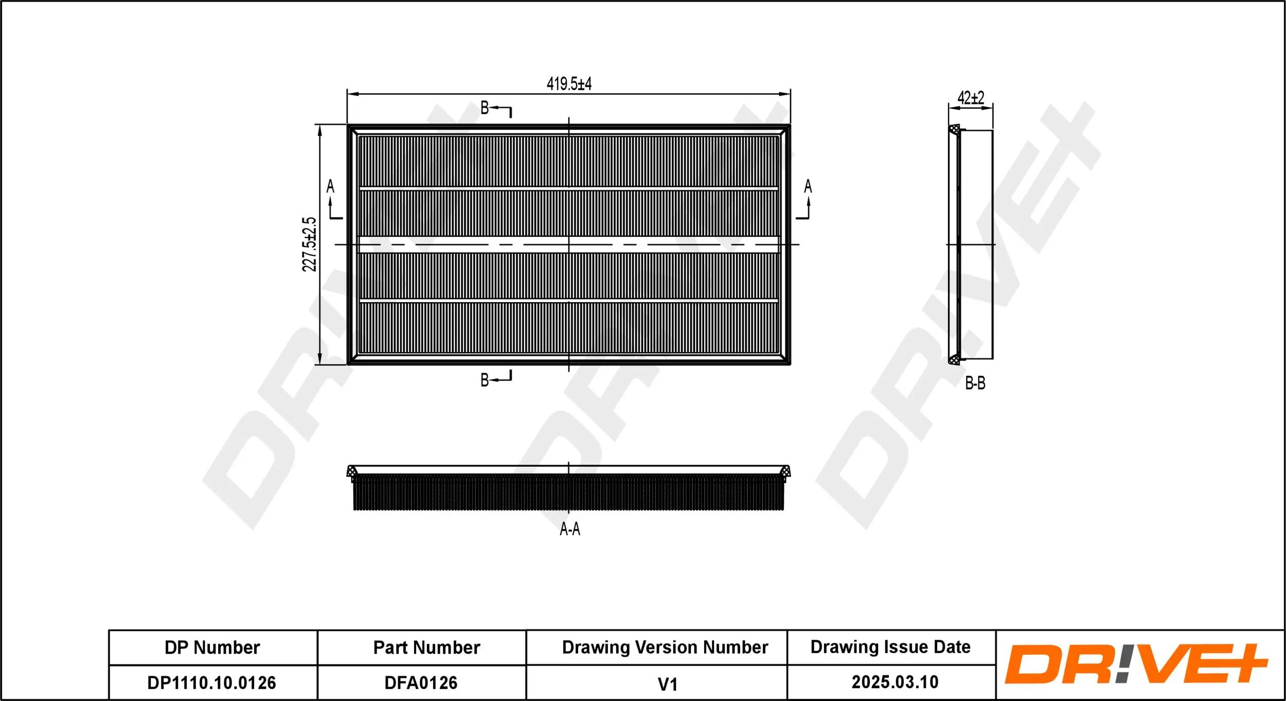 Luftfilter Dr!ve+ DP1110.10.0126
