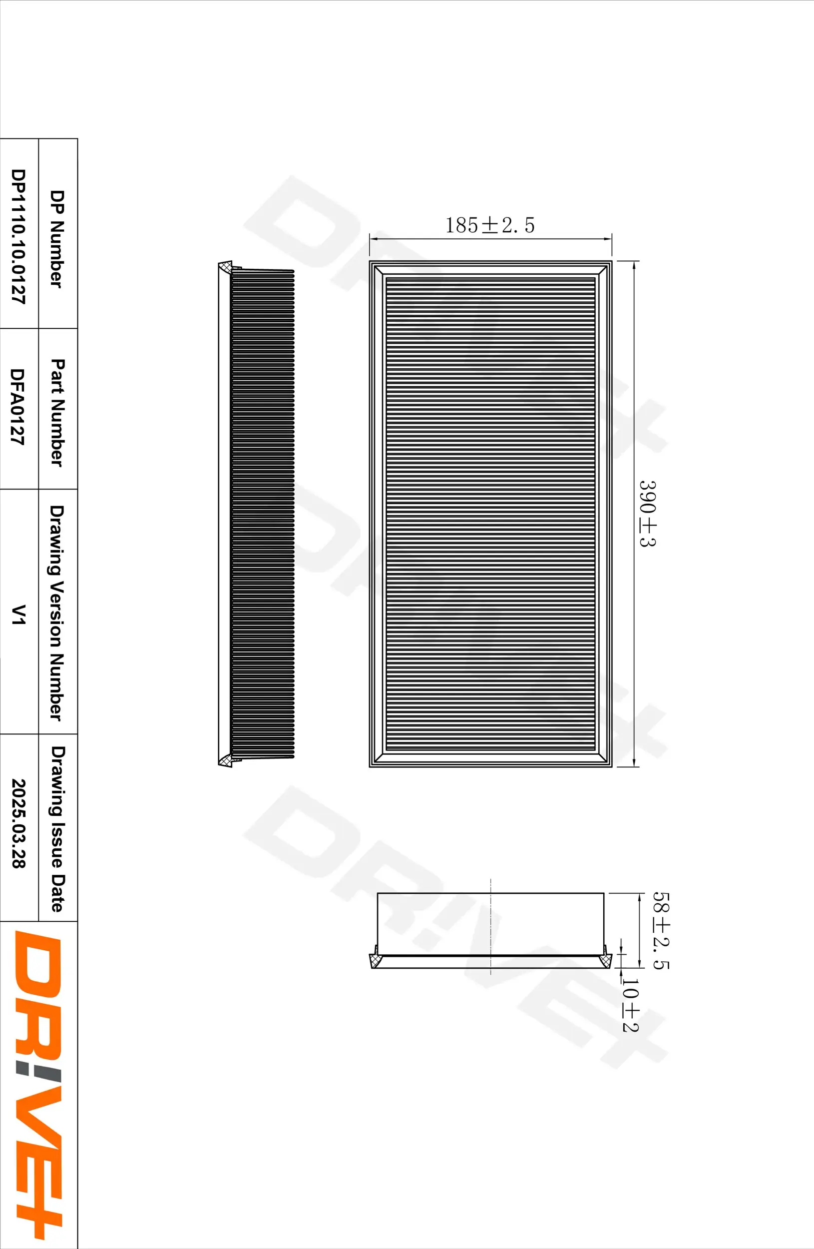 Luftfilter Dr!ve+ DP1110.10.0127