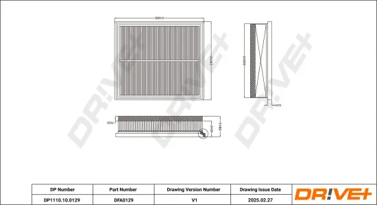 Luftfilter Dr!ve+ DP1110.10.0129 Bild Luftfilter Dr!ve+ DP1110.10.0129