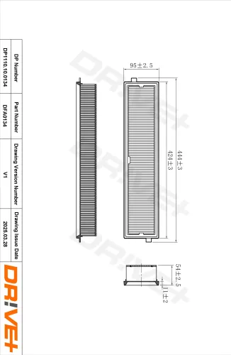 Luftfilter Dr!ve+ DP1110.10.0134 Bild Luftfilter Dr!ve+ DP1110.10.0134