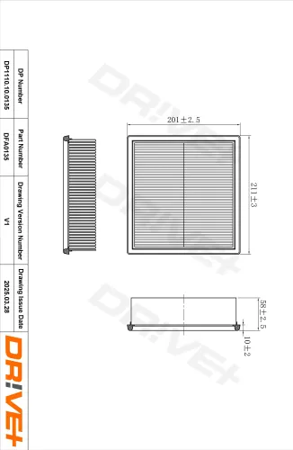 Luftfilter Dr!ve+ DP1110.10.0135 Bild Luftfilter Dr!ve+ DP1110.10.0135